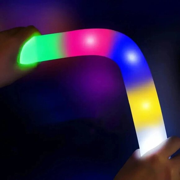 100pk 19" Multicolor LED Glow Sticks-Light Up Foam Batons 3 Modes Sports/Concert - Picture 3 of 7